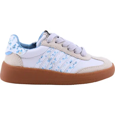 Shushop Kids' Stevie Mini Sneaker In Blue Print