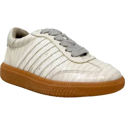 Shushop Kids' Stevie Mini Sneaker In Bone Lizard