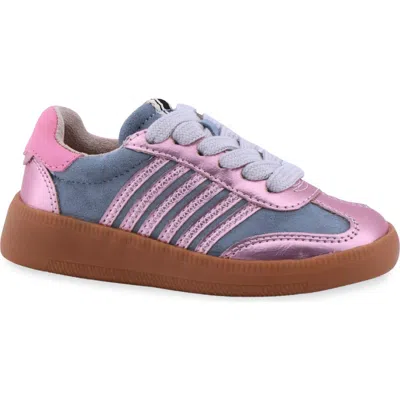 Shushop Kids' Stevie Mini Sneaker In Light Blue Suede
