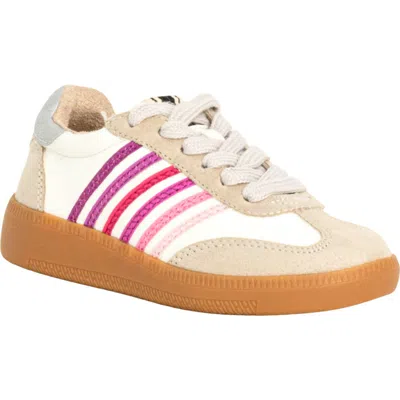 Shushop Kids' Stevie Mini Sneaker In White/pink Multi
