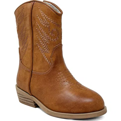 Shushop Kids' Zahara Western Boot In Brown