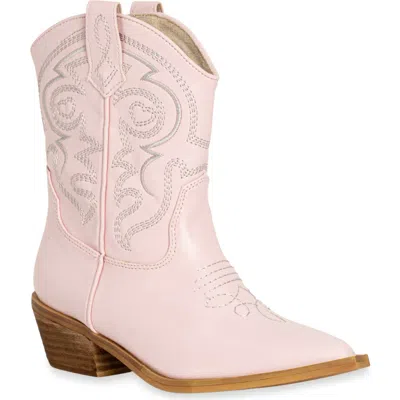Shushop Kids' Zita Mini Western Boot In Pink