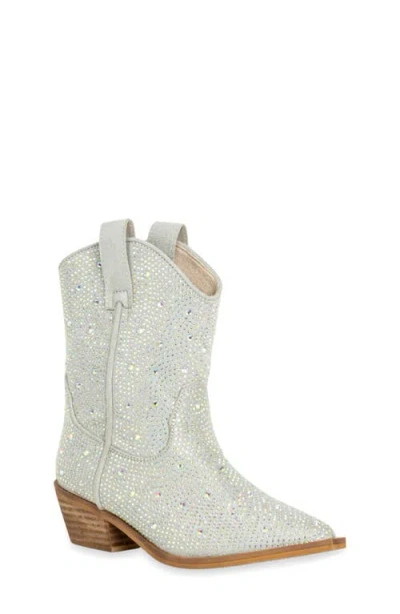 Shushop Kids' Zouzou Mini Western Boot In White