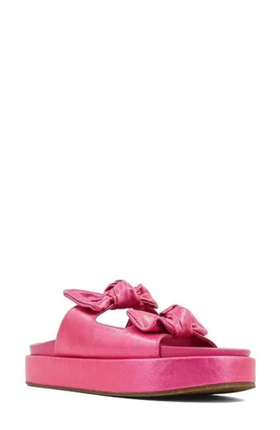Shushop Kiki Platform Slide Sandal In Pink