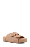 Shushop Lililan Slide Sandal In Brown