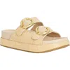 Shushop Lori Platform Slide Sandal In Brown