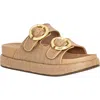 Shushop Lori Platform Slide Sandal In Brown