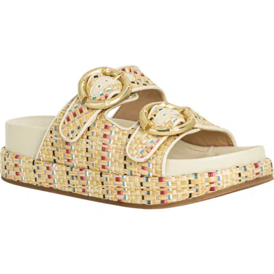 Shushop Lori Platform Slide Sandal In Multi