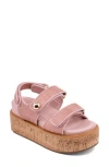 Shushop Lucille Platform Sandal In Pink