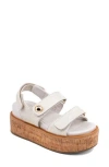 Shushop Lucille Platform Sandal In White