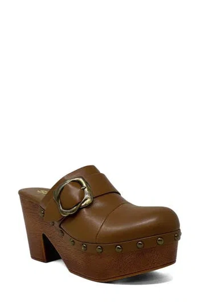 Shushop Lucy Platform Clog In Brown