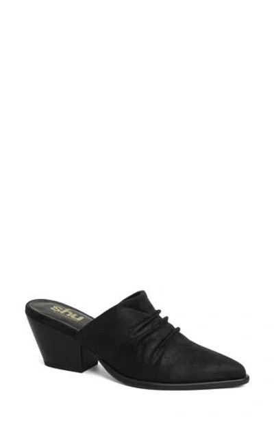 Shushop Nicky Pointed Toe Mule In Black