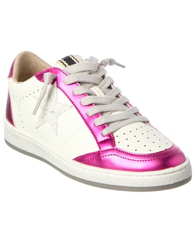 Shushop Paz Leather-trim Sneaker In Pink