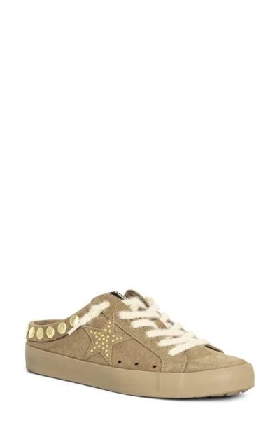 Shushop Pia Studded Sneaker Mule In Brown