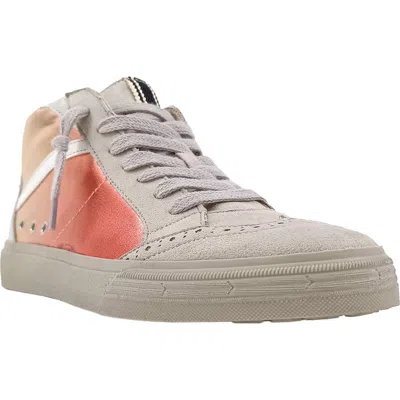 Shushop Riley Mid Top Sneaker In Gold