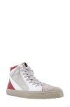 Shushop Rooney High-top Sneaker In Dark Red Snake