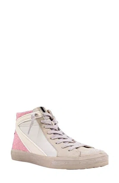 Shushop Rooney High-top Sneaker In Pink Glitter