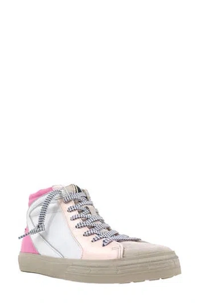 Shushop Rooney High-top Sneaker In Pink Lizard
