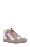 Shushop Sandy Mid Top Sneaker In Lilac Snake