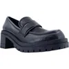 Shushop Tahiti Platform Loafer In Black