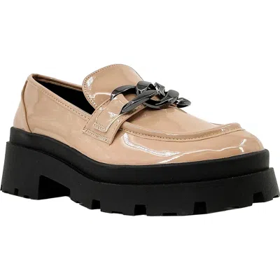 Shushop Talitha Chain Platform Loafer In Gold