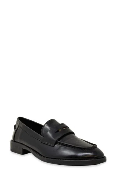 Shushop Tammy Faux Leather Loafer In Black