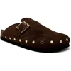 Shushop Tori Faux Shearling Lined Clog In Multi