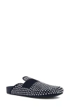 Shushop Tracy Crystal Embellished Mule In Black