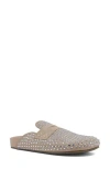 Shushop Tracy Crystal Embellished Mule In Gray