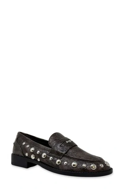 Shushop Trisha Penny Loafer In Black