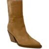 Shushop Venice Block Heel Bootie In Brown