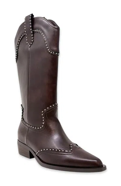 Shushop Ventura Faux Leather Western Boot In Multi