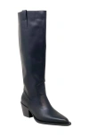 Shushop Vienna Knee High Western Boot In Black