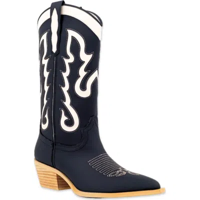 Shushop Yaya Western Boot In Blue
