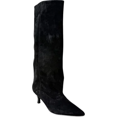 Shushop Yvonne Suede Knee High Boot In Multi
