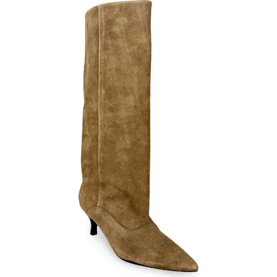 Shushop Yvonne Suede Knee High Boot In Multi