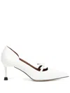 Shushu-tong 80mm Pointed-toe Pumps In White