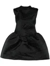 Shushu-tong Black Backless Minidress In Black