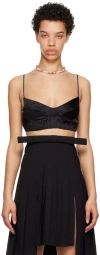 Shushu-tong Black Bralette Camisole In Ba100 Black
