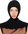 Shushu-tong Black Cape Balaclava In Ba100 Black