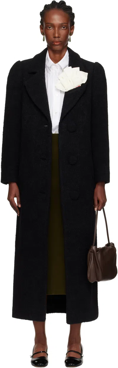 Shushu-tong Black Oversized Long Coat