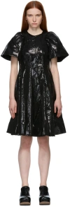 Shushu-tong Black Sequin Slim Dress In Sq001ba100