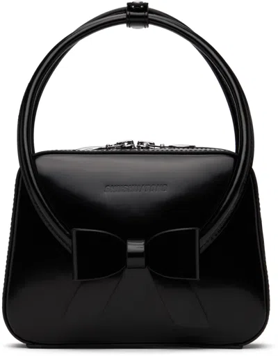 Shushu-tong Black Stereo Bow Bag In Ba100 Black