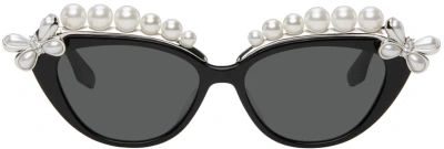 Shushu-tong Black Yvmin Edition Pearl Eyebrow Sunglasses