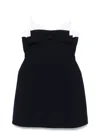 Shushu-tong Bow-detail Mini Dress In Blue