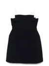 Shushu-tong Bow-detail Mini Dress In Blue