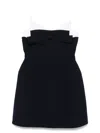 Shushu-tong Bow-detail Mini Dress In Blue