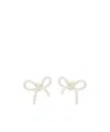 Shushu-tong Ssense Exclusive Off-white Yvmin Edition Bow Earrings In White