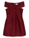 Shushu-tong Bowknot Dress In Red