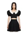 Shushu-tong Bubble Sleeve Shirt In Black